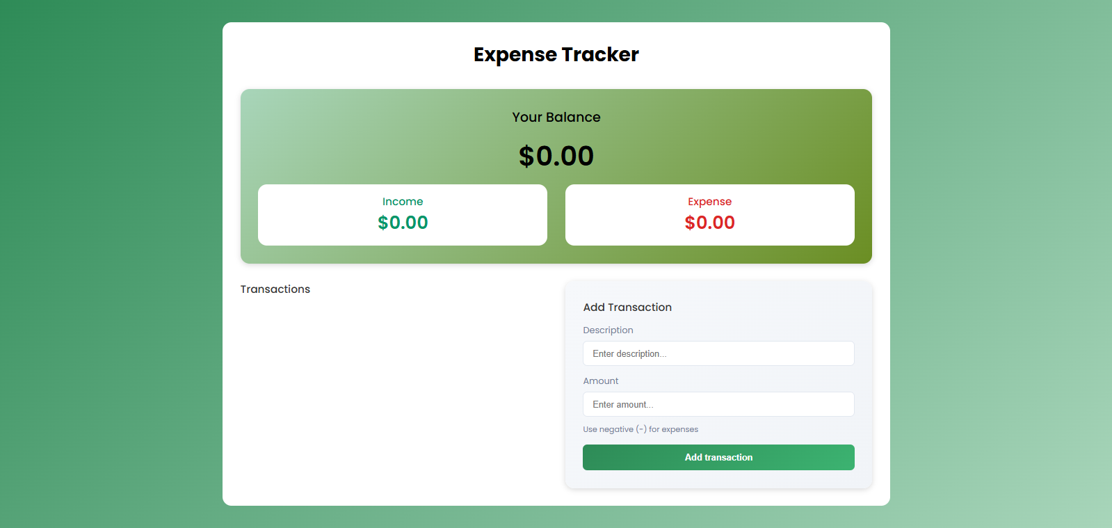 Expense Tracker